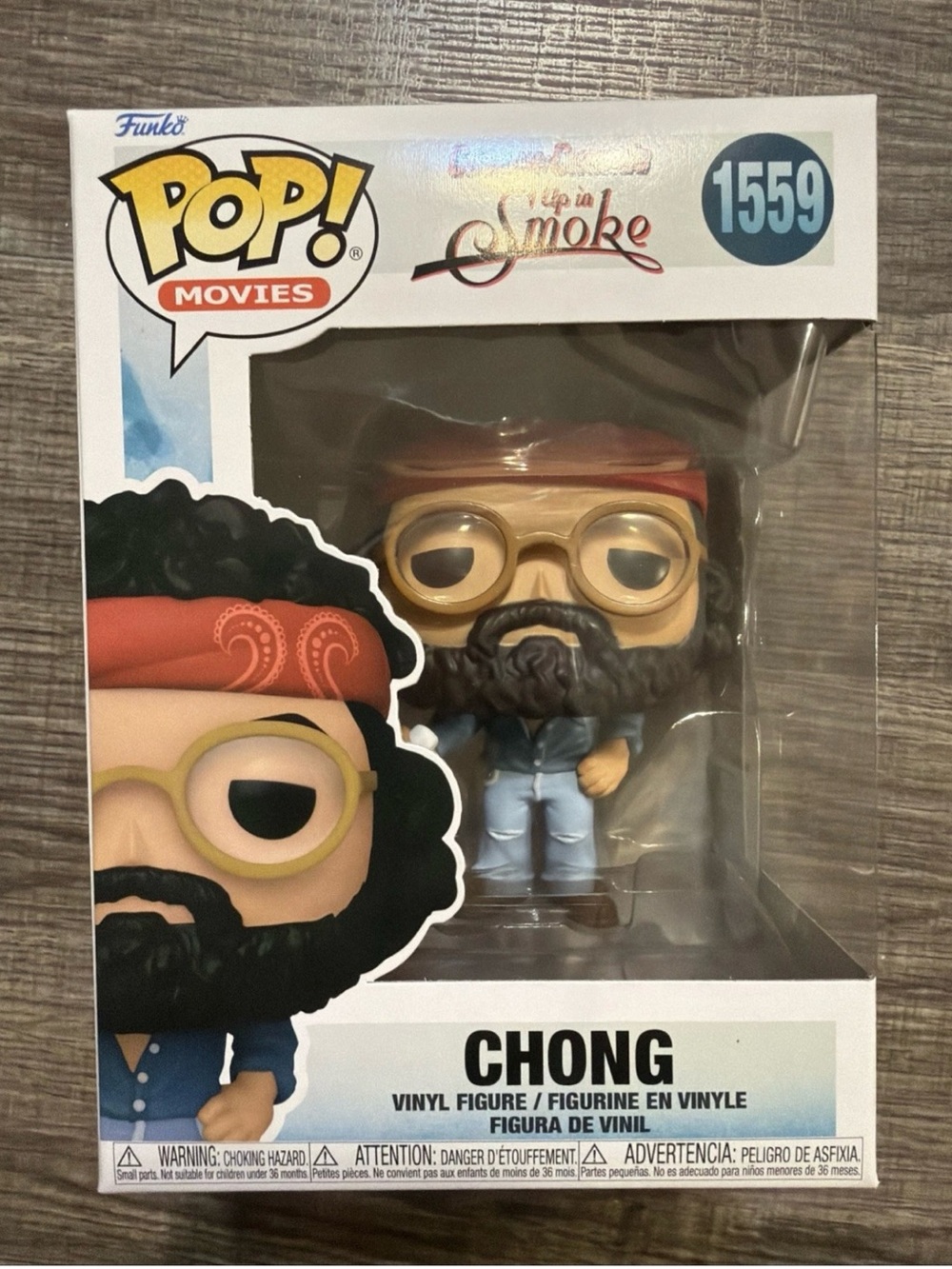 Funko Pop! Movies: Tommy CHONG #1559 Cheech & Chong Up in Smoke w/Protector